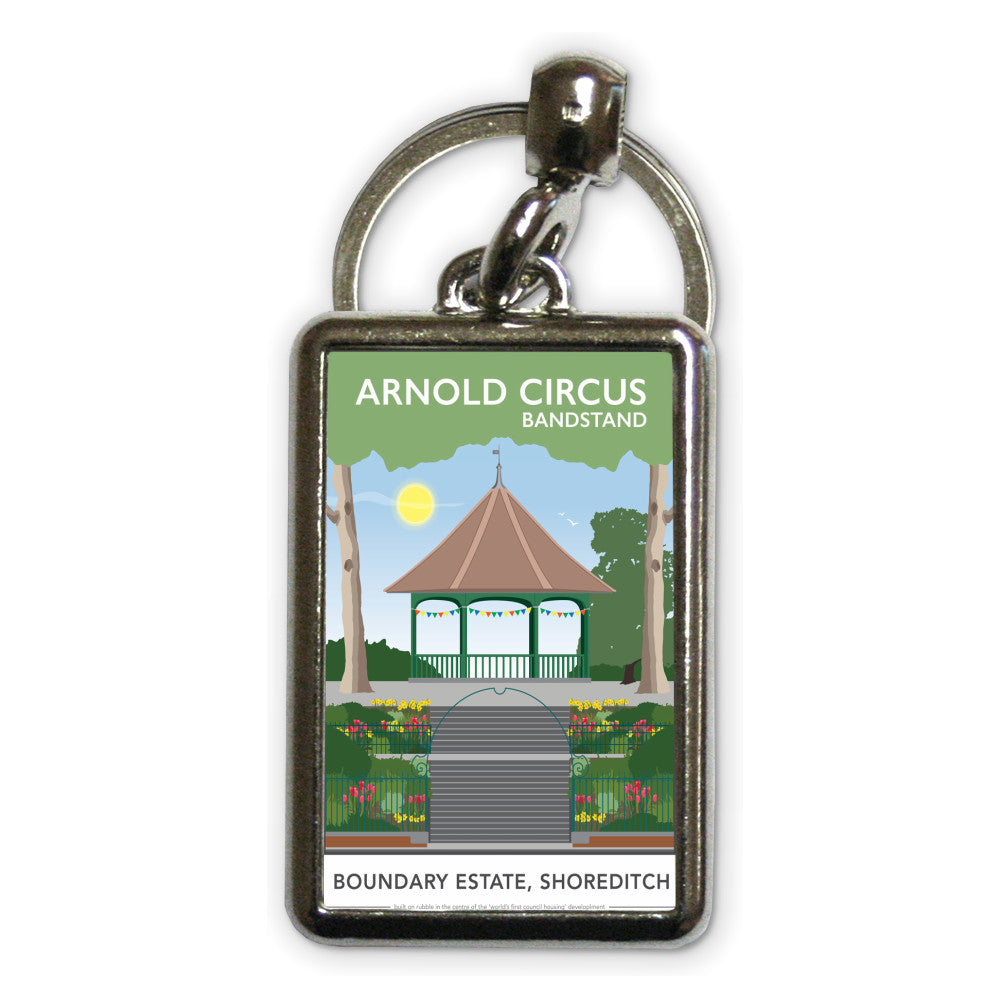 Arnold Circus Bandstand, Shoreditch, London Metal Keyring