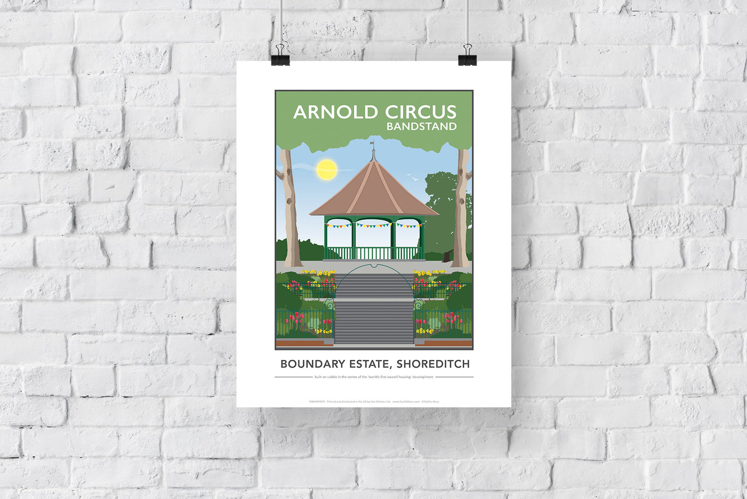 Arnold Circus Bandstand, Shoreditch, London - Art Print