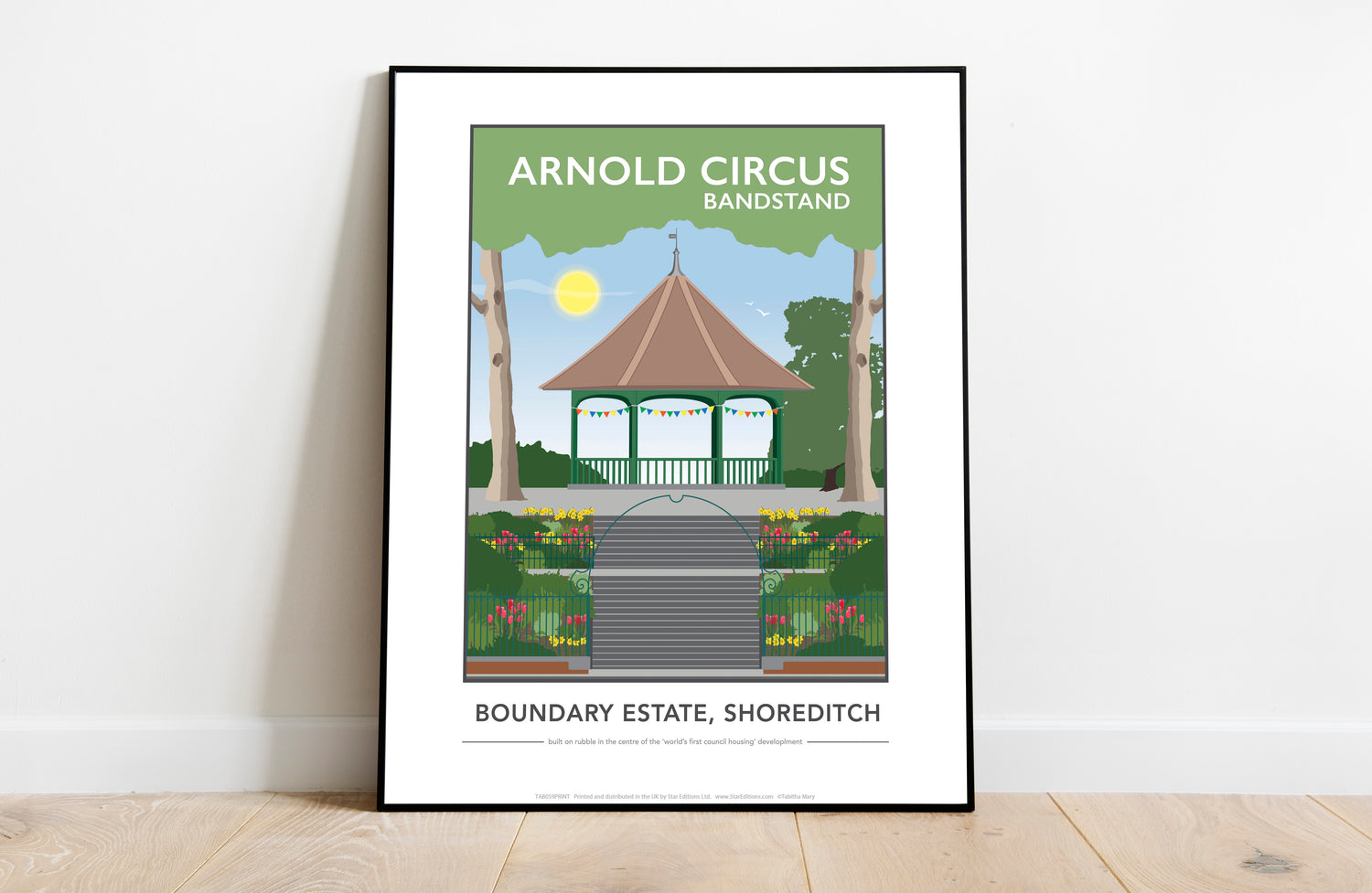 Arnold Circus Bandstand, Shoreditch, London - Art Print