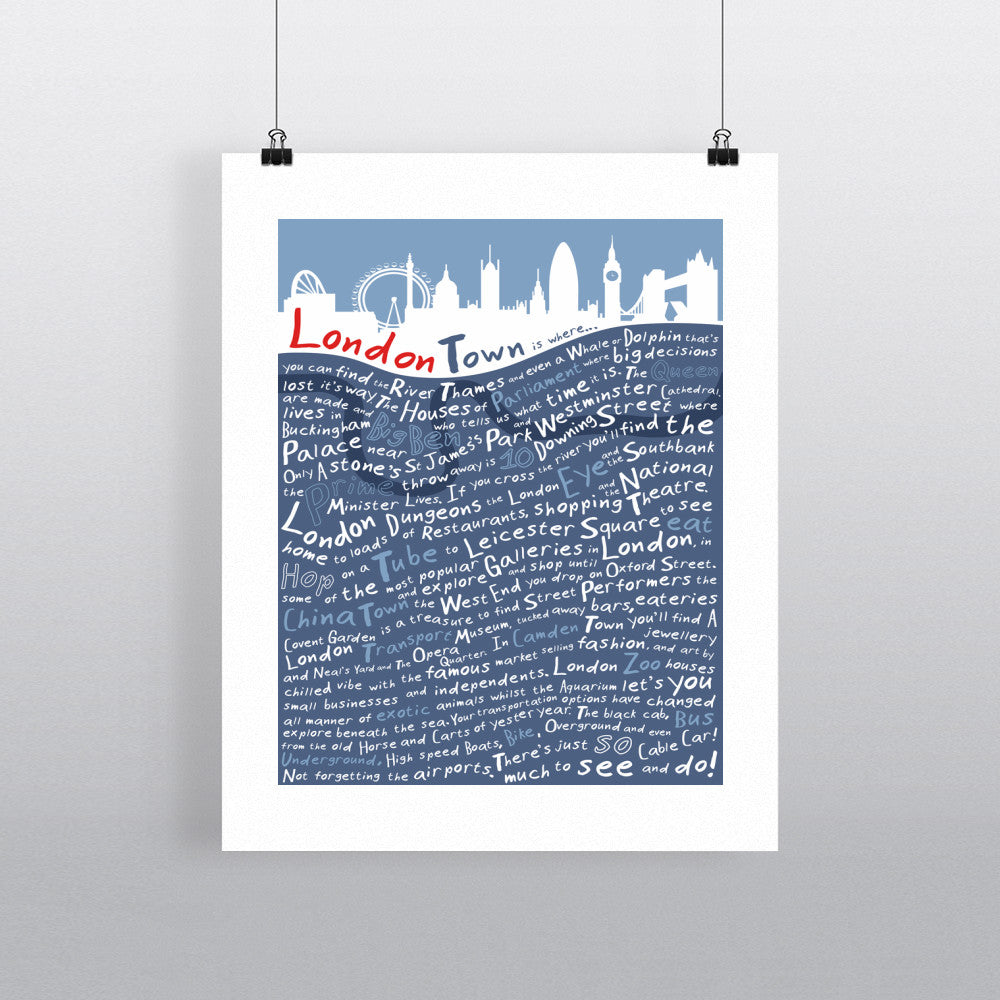 London Town, 90x120cm Fine Art Print