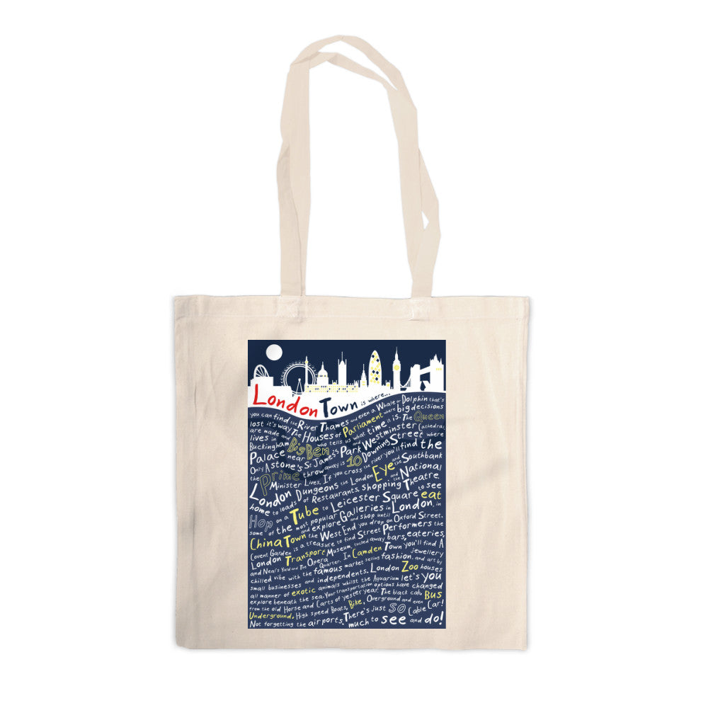 London Town, Canvas Tote Bag