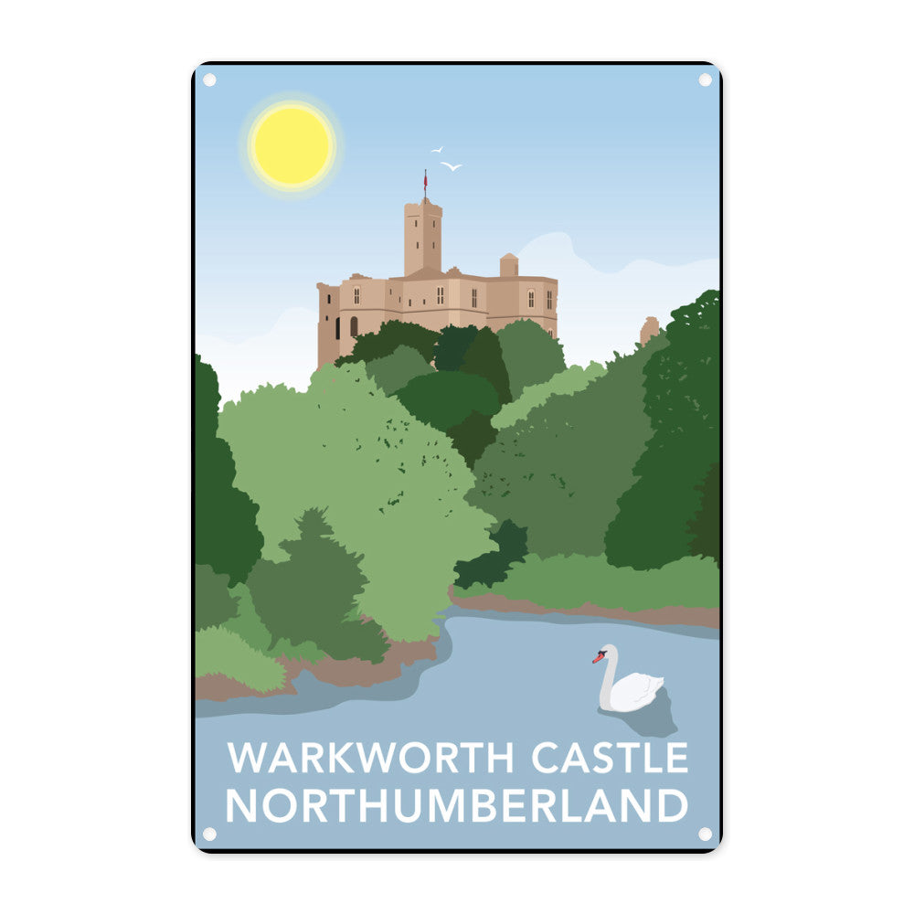 Warkworth Castle, Warkworth Metal Sign