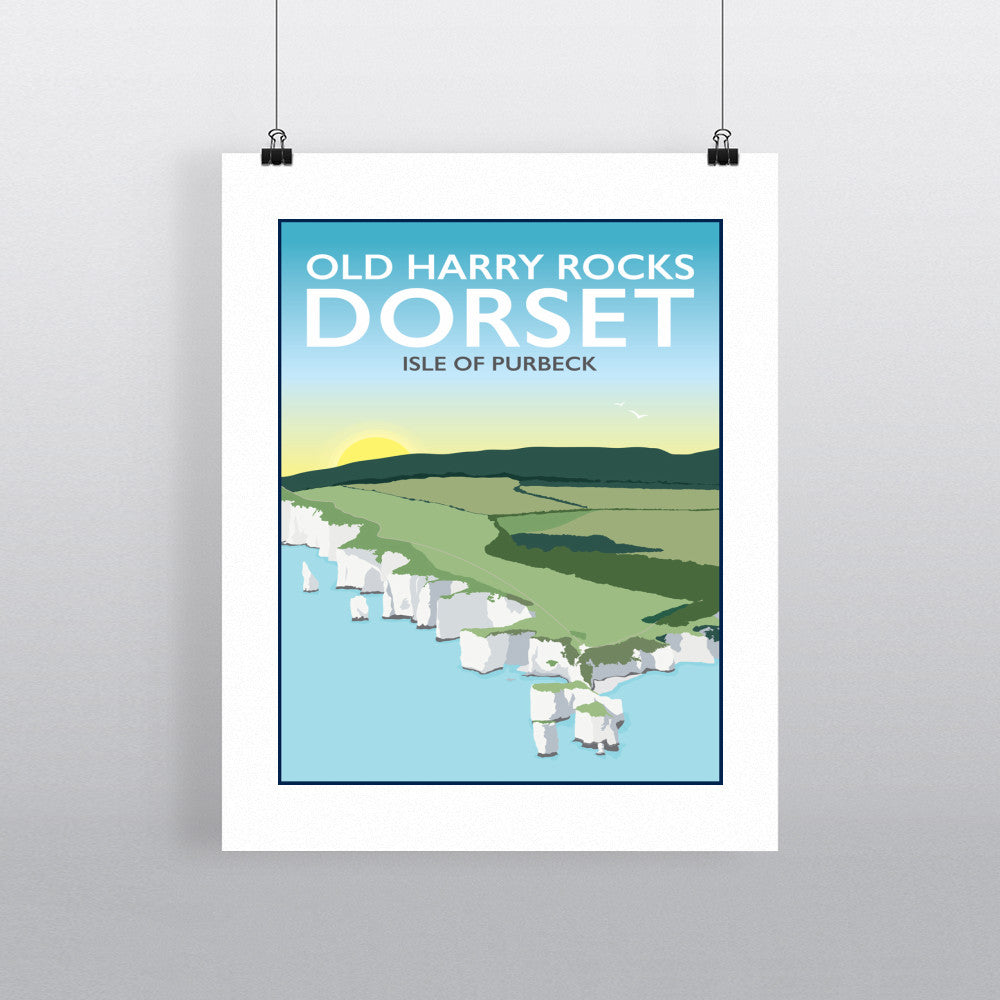 Old Harry Rocks, Dorset - Art Print