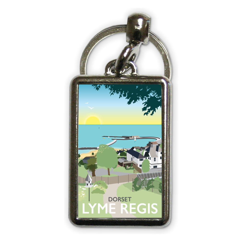 Lyme Regis, Dorset Metal Keyring