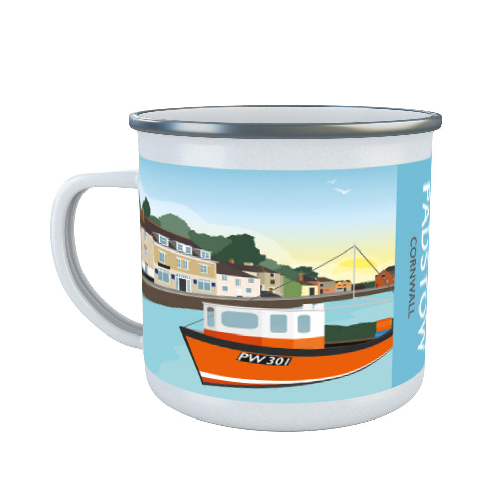 Padstow, Cornwall Enamel Mug