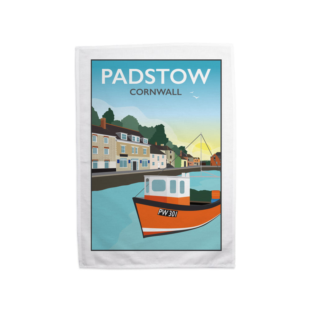 Padstow, Cornwall Tea Towel