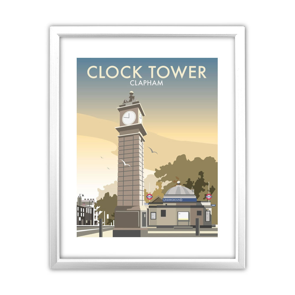 The Clock Tower, Clapham, London - Art Print