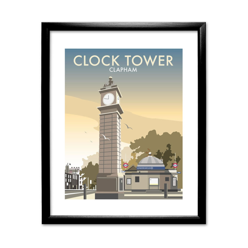 The Clock Tower, Clapham, London - Art Print