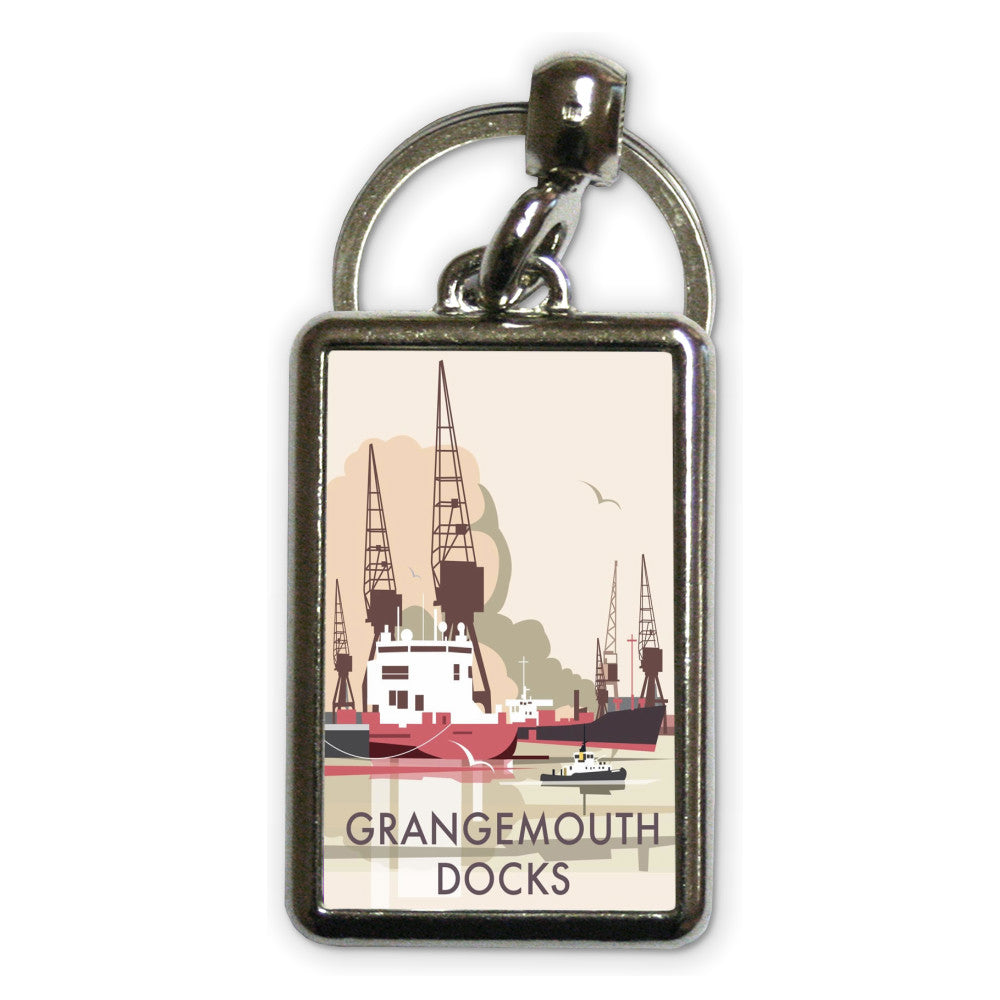 Grangemouth Docks Metal Keyring