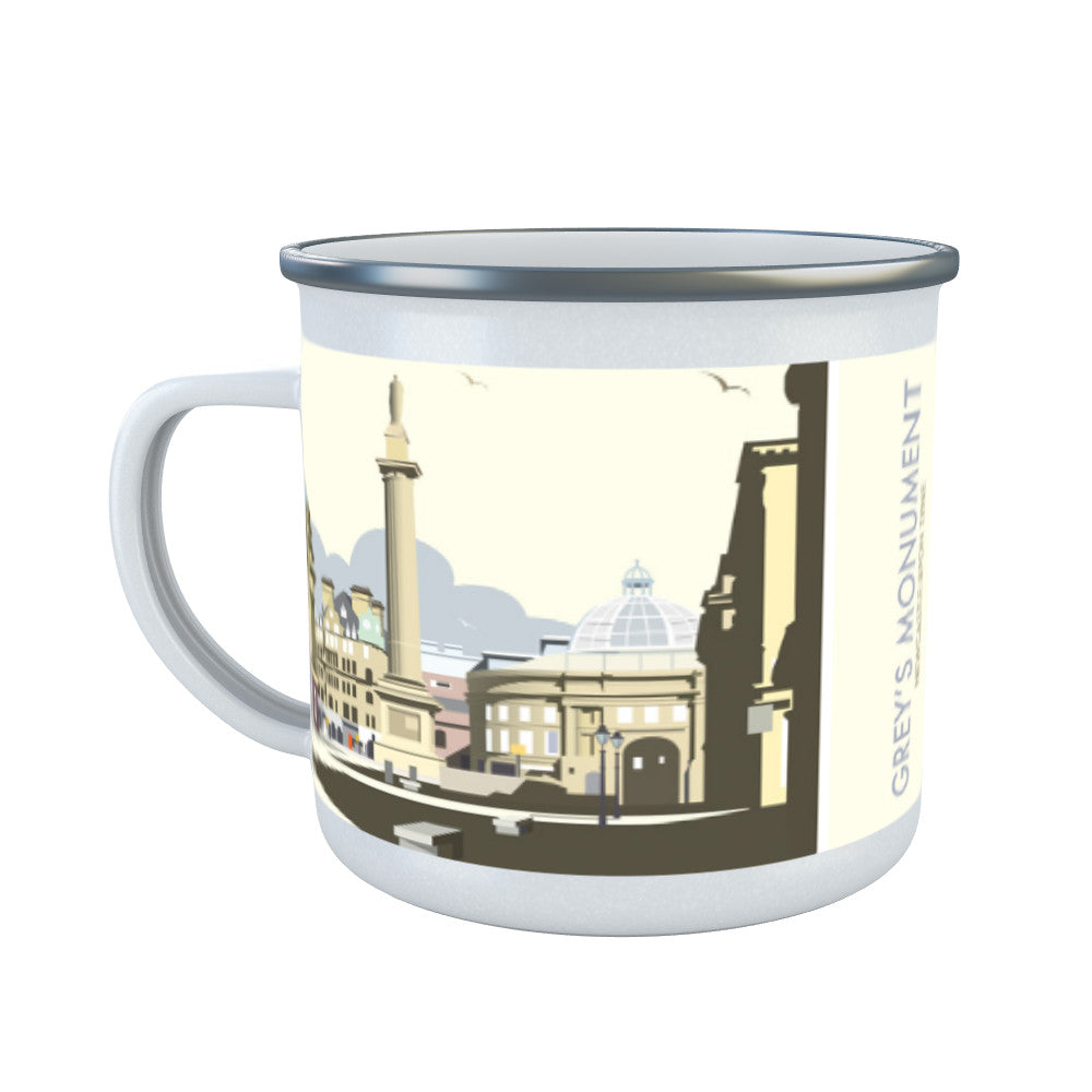 Grey's Monument, Newcastle Upon Tyne Enamel Mug