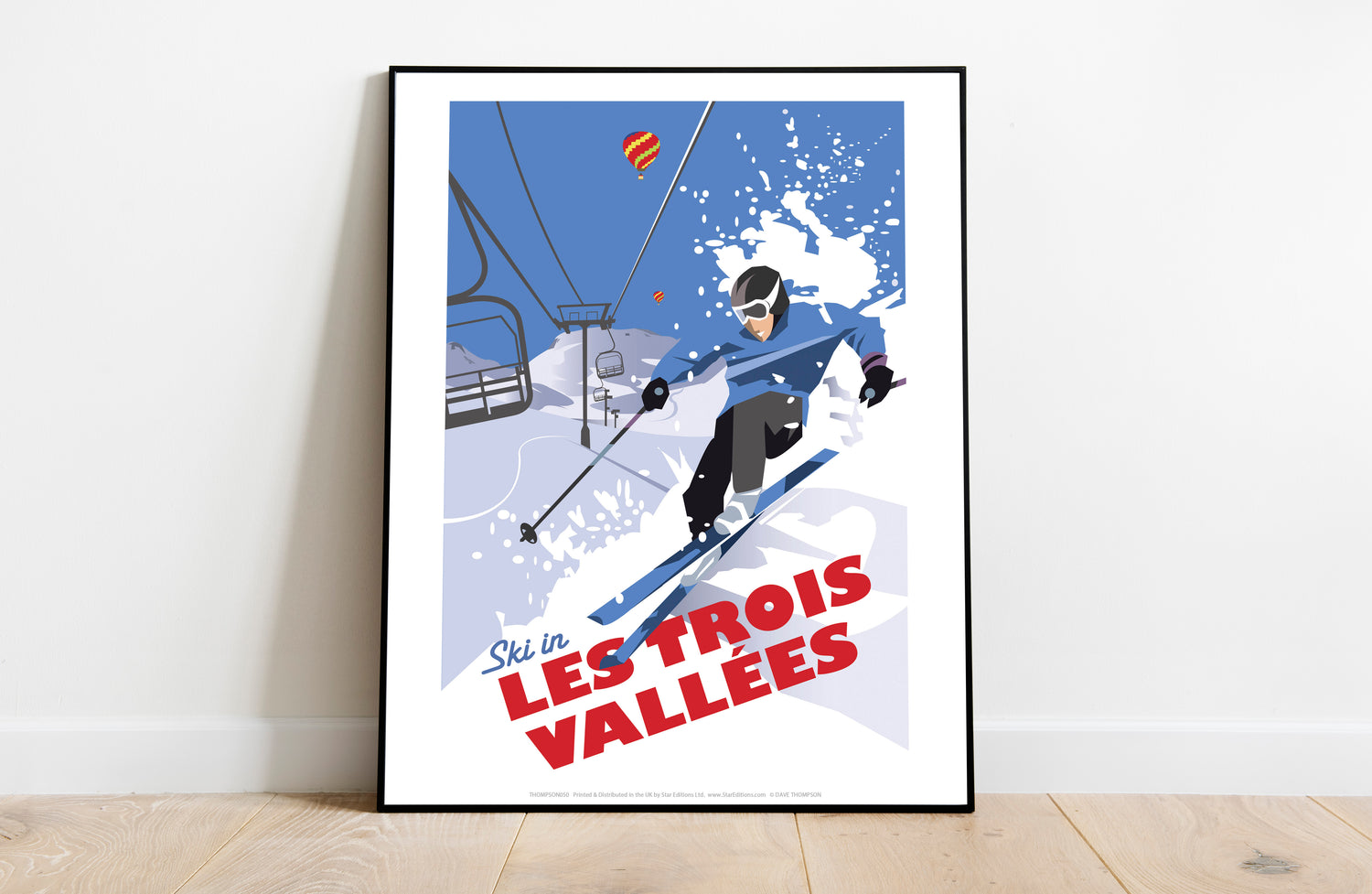 Ski in Les Trois Vallees - Art Print