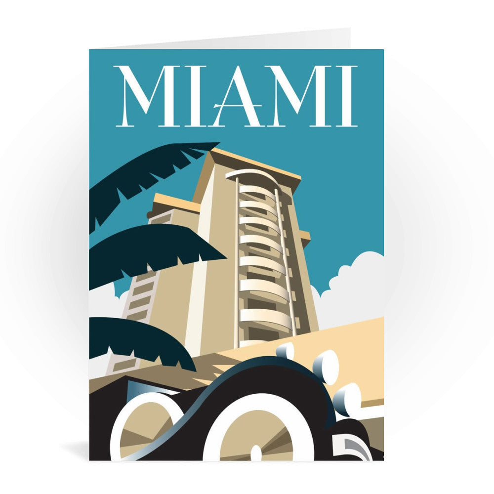 Miami Greeting Card 7x5