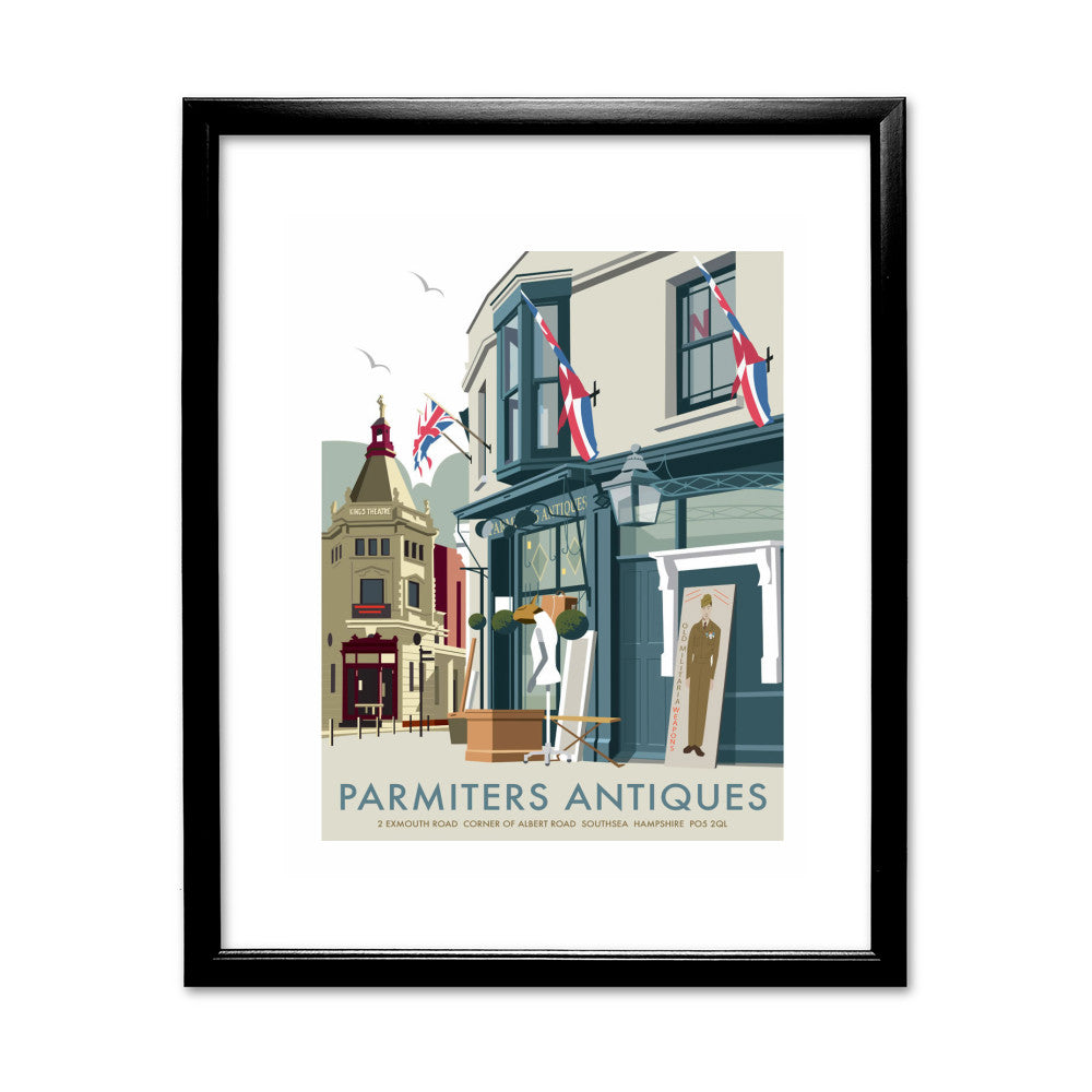 Parmiters Antiques, Southsea - Art Print