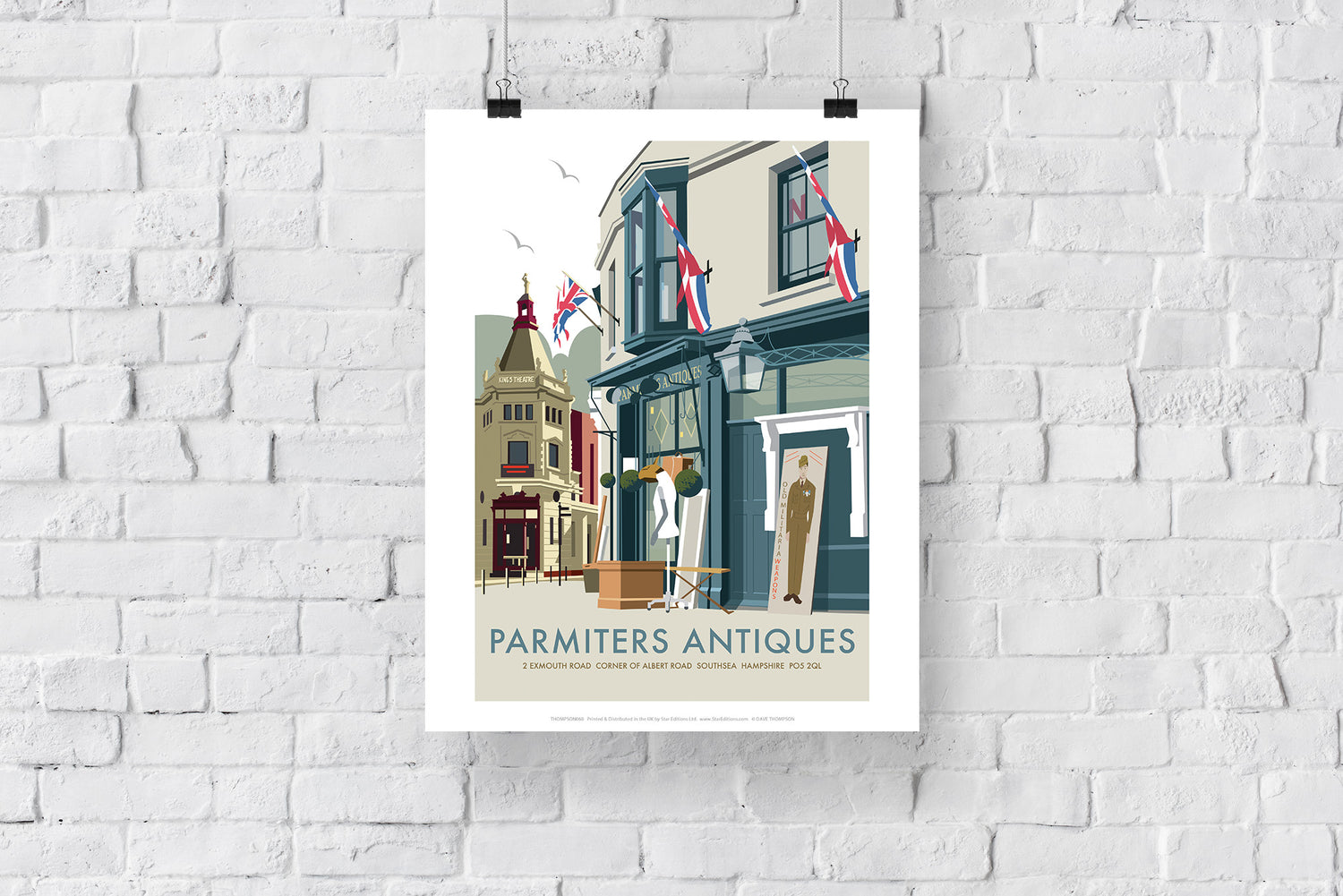 Parmiters Antiques, Southsea - Art Print