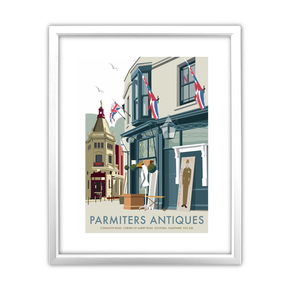 Parmiters Antiques, Southsea - Art Print