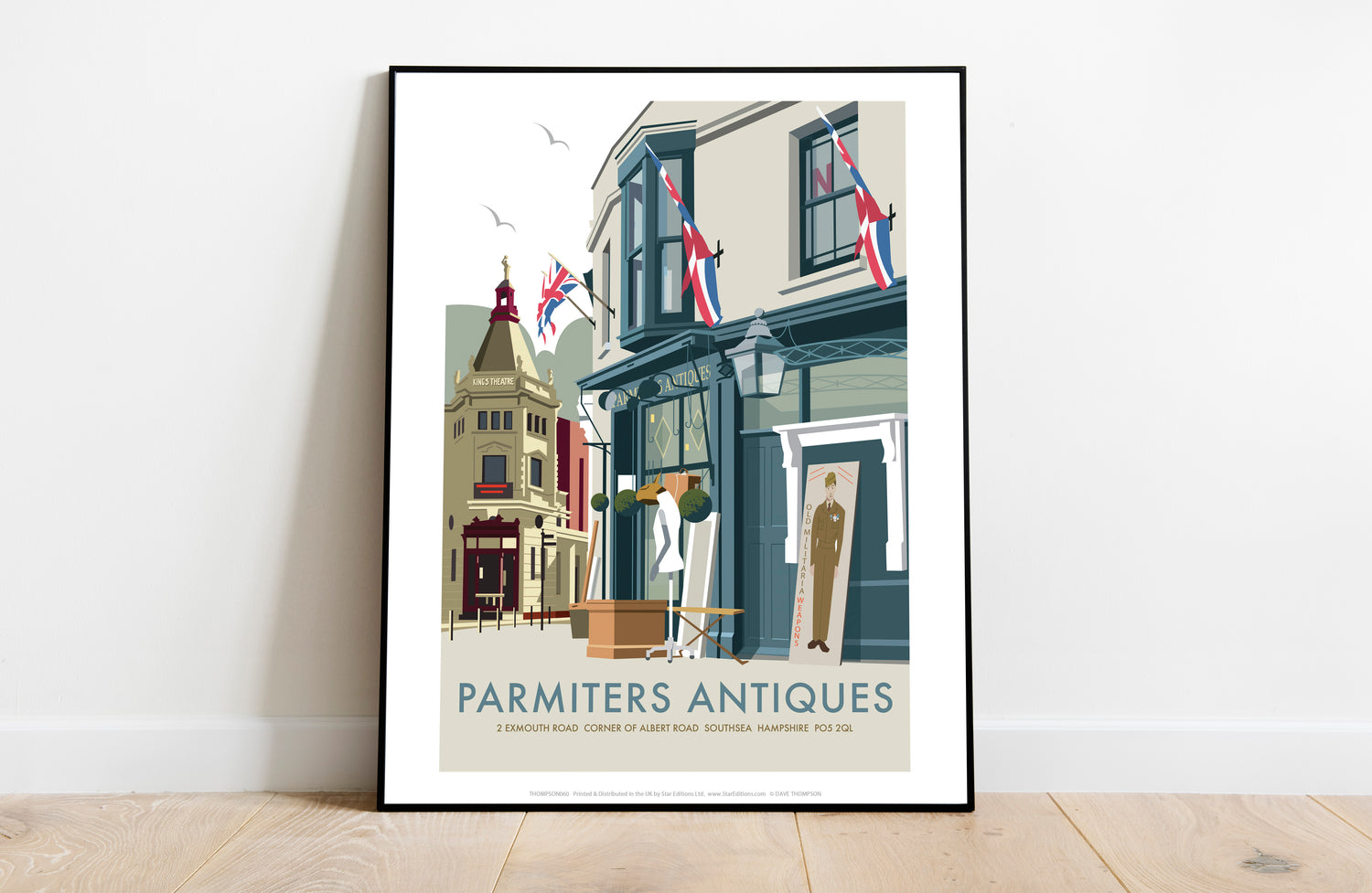 Parmiters Antiques, Southsea - Art Print