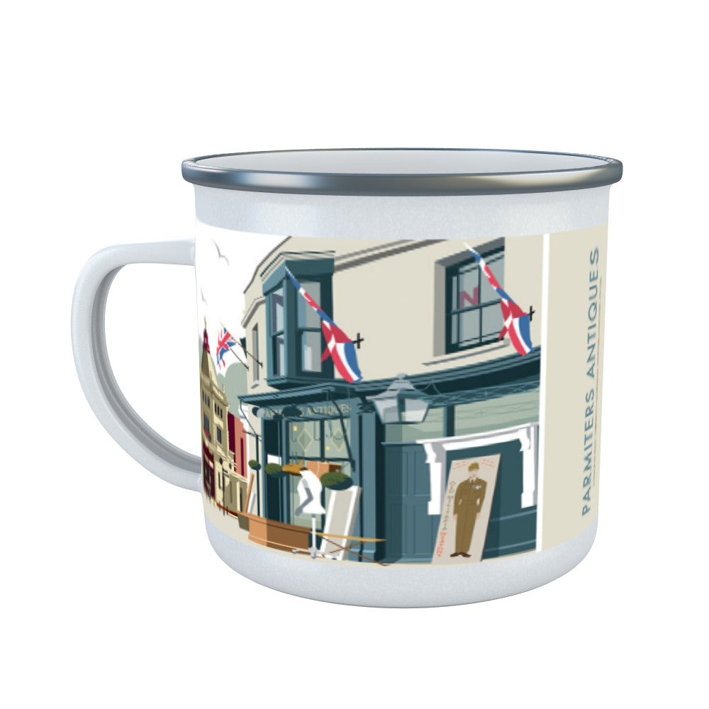 Parmiters Antiques, Southsea Enamel Mug