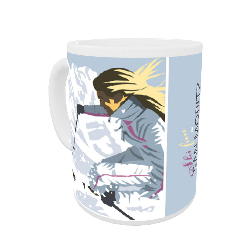 Ski Fun in San Moritz Coloured Insert Mug