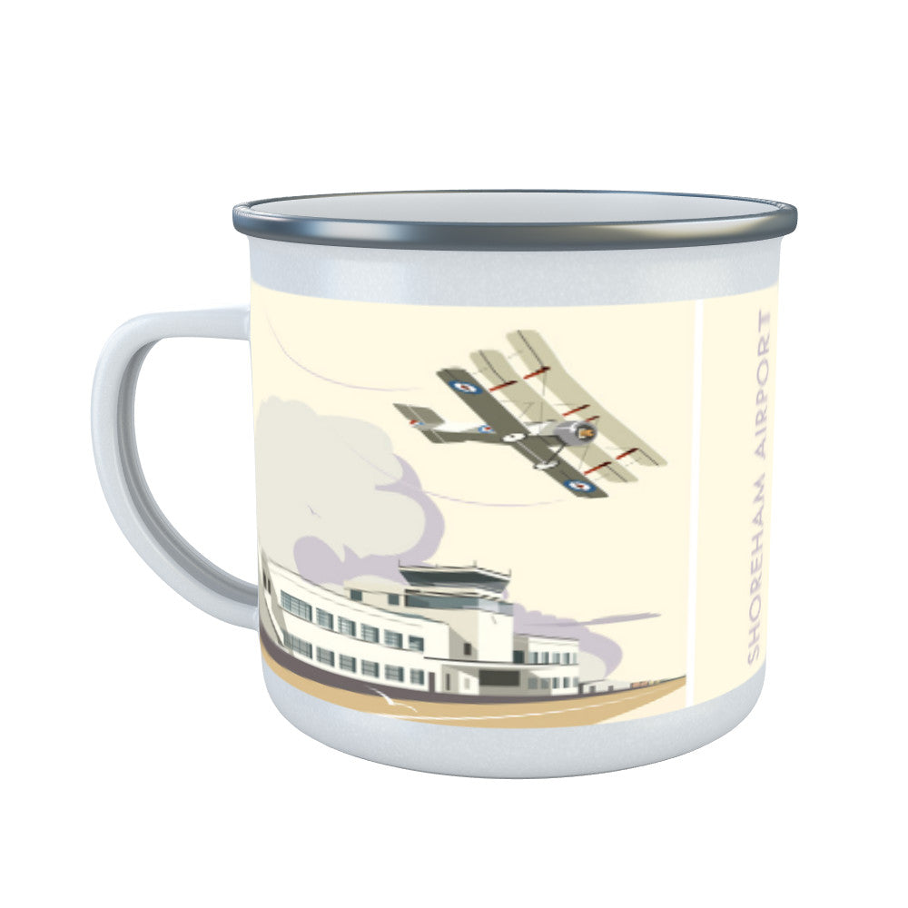 Shoreham Airport, West Sussex Enamel Mug