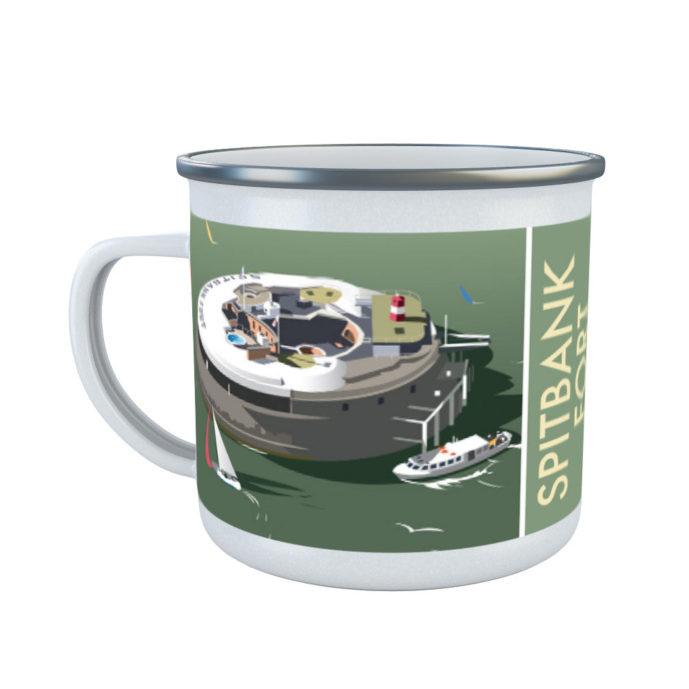 Spitbank Fort, The Solent Enamel Mug