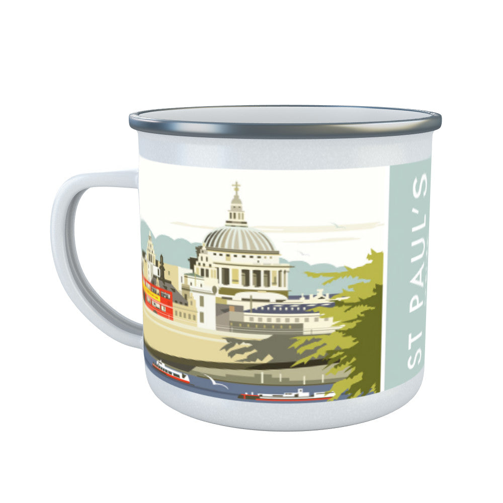 St Paul's Cathedral, London Enamel Mug