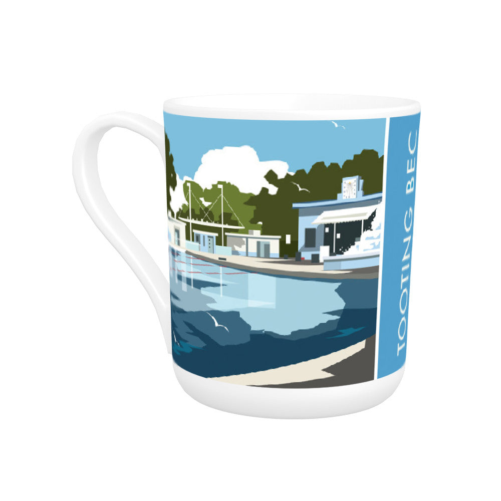 Tooting Bec Lido, London Bone China Mug