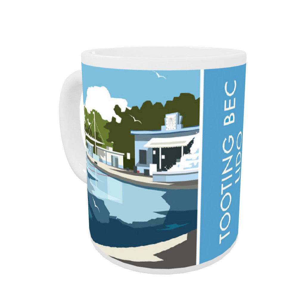 Tooting Bec Lido, London Coloured Insert Mug