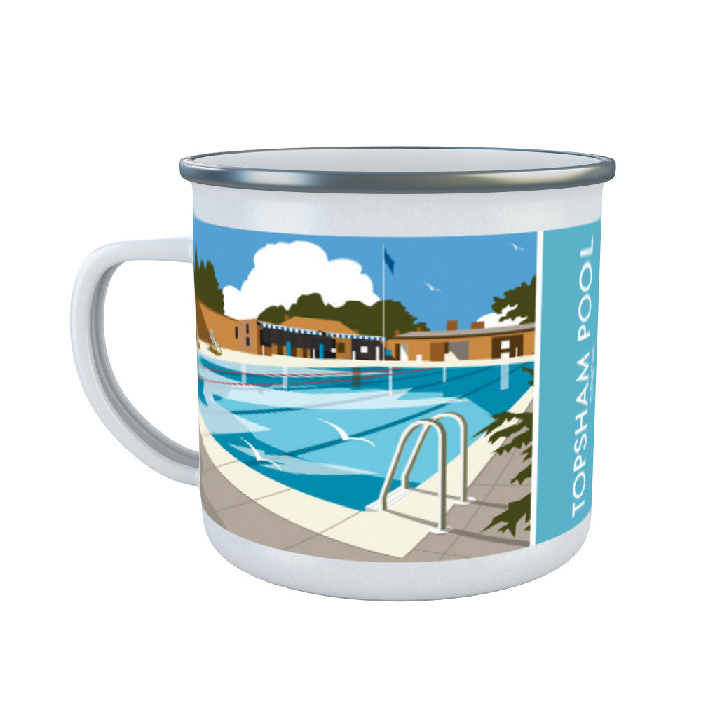 Topsham Pool, Devon Enamel Mug