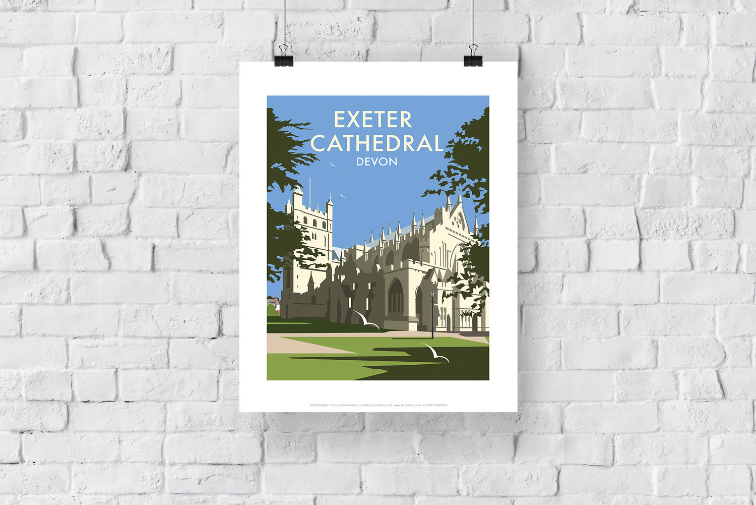 Exeter Cathedral, Devon - Art Print