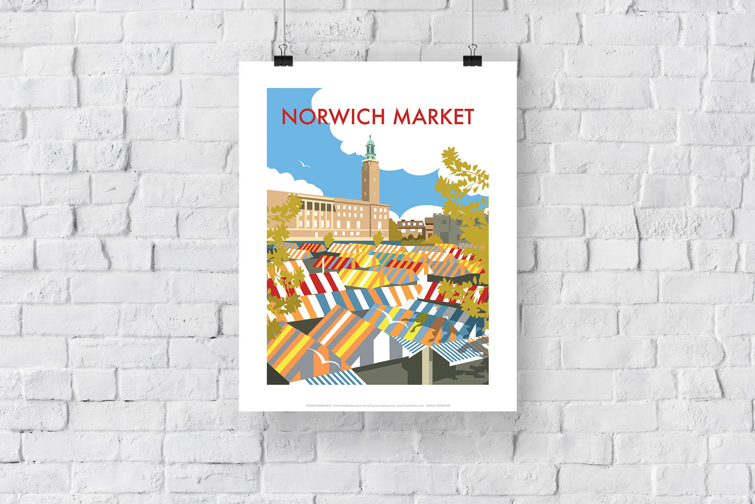 Norwich Market, Norfolk - Art Print