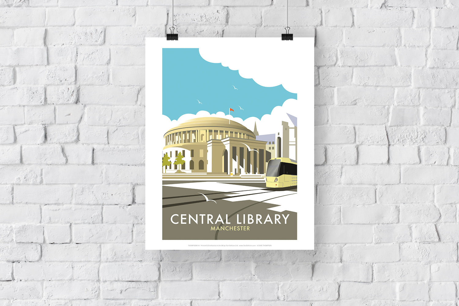 Manchester Central Library, - Art Print