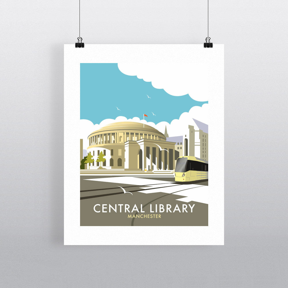 Manchester Central Library, - Art Print