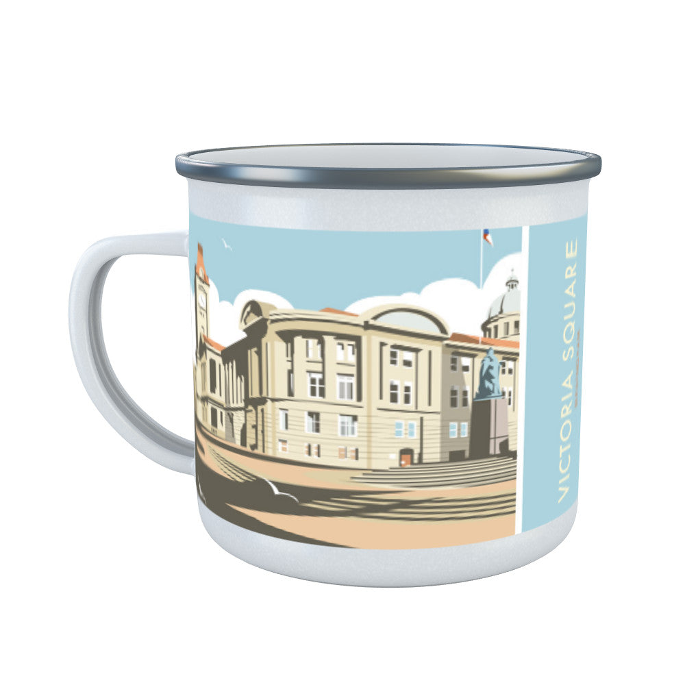 Victoria Square, Birmingham Enamel Mug