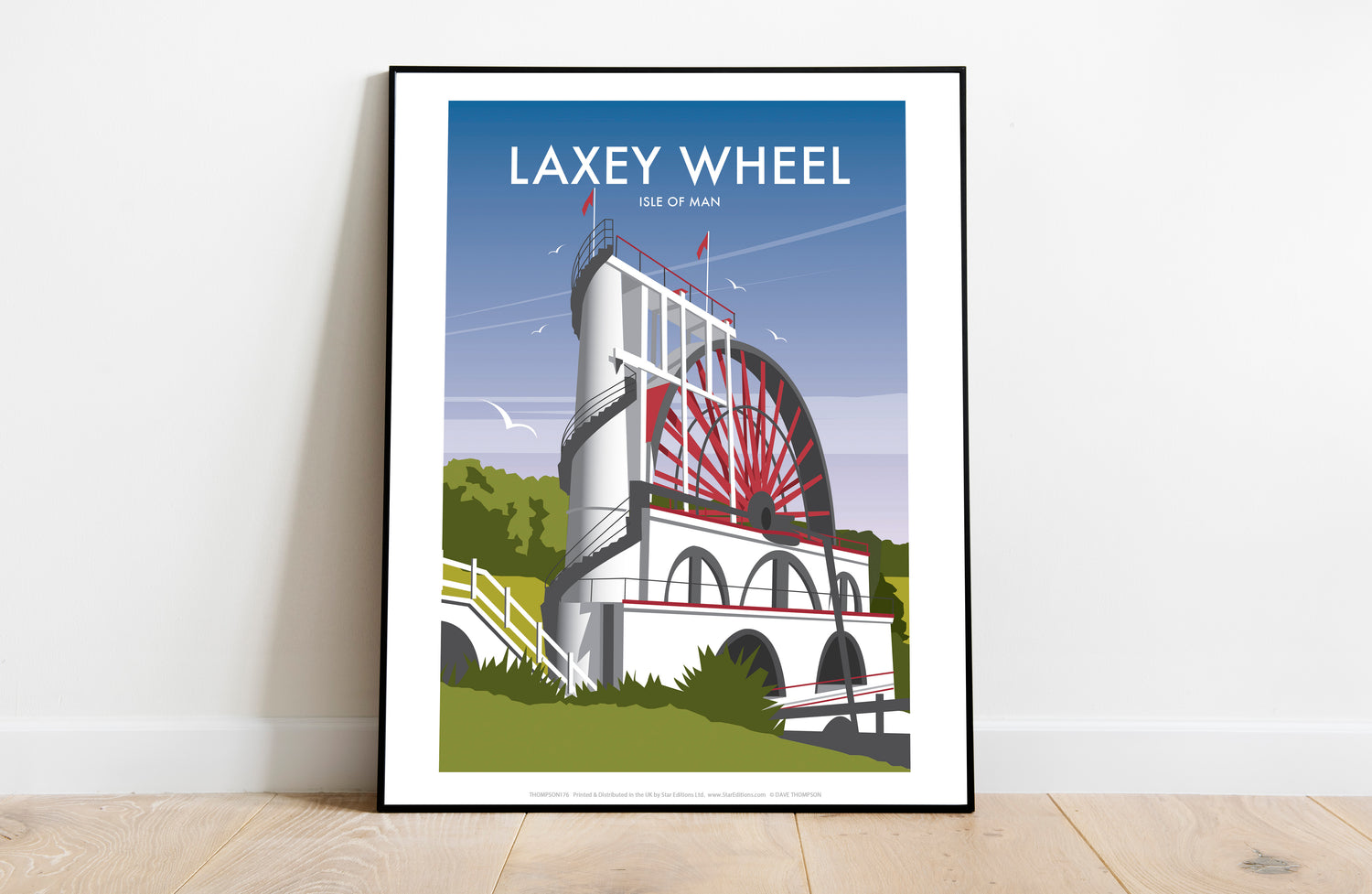 Laxey Wheel, Isle of Man - Art Print