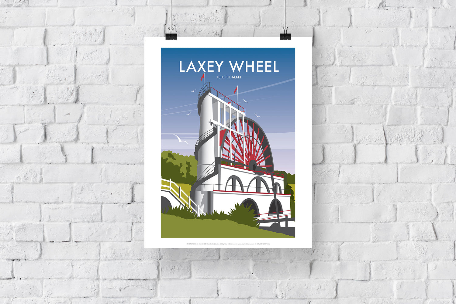 Laxey Wheel, Isle of Man - Art Print