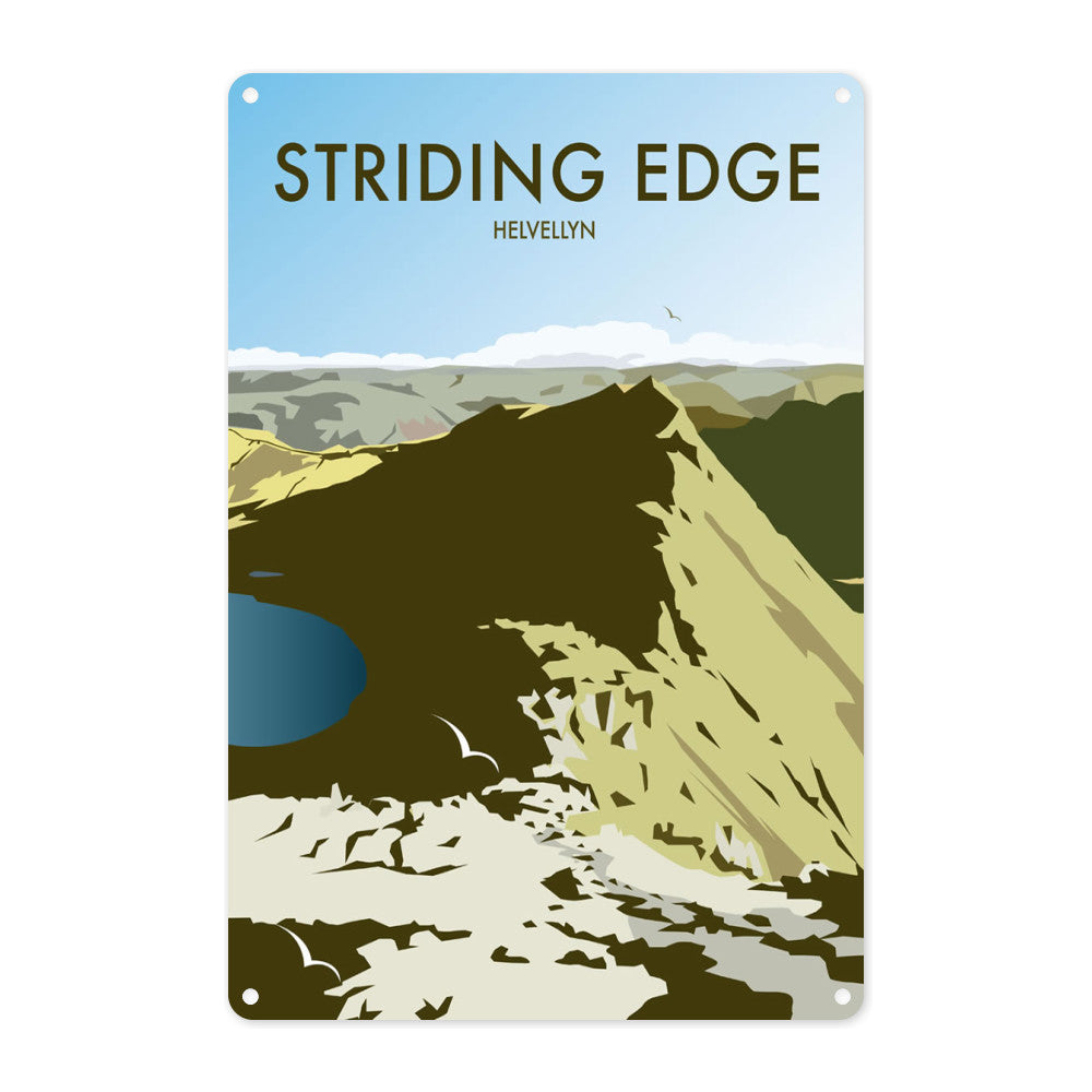 Striding Edge, Helvellyn Metal Sign