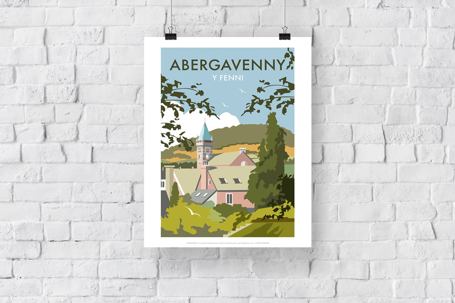 Abergavenny, South Wales - Art Print