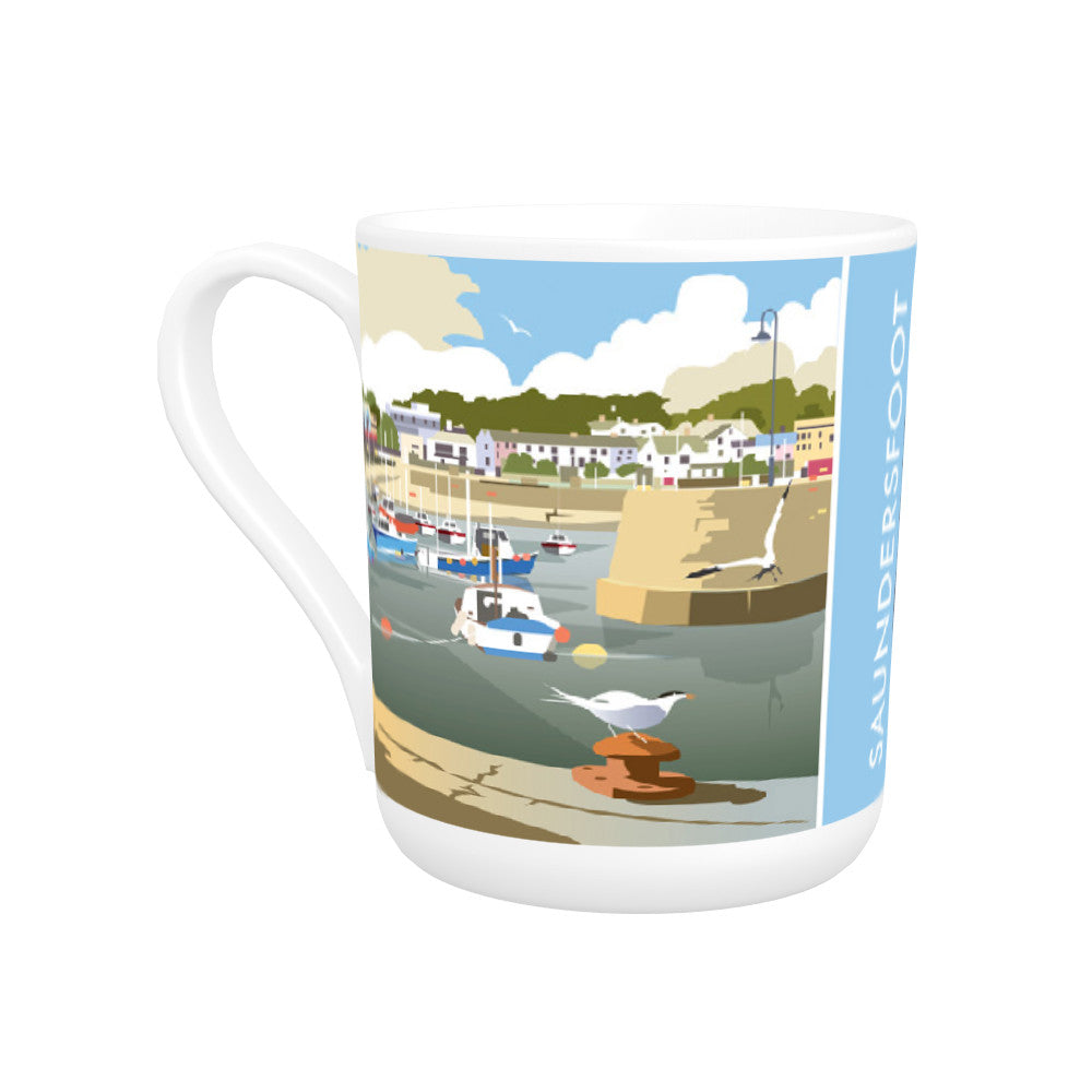 Saundersfoot, South Wales Bone China Mug