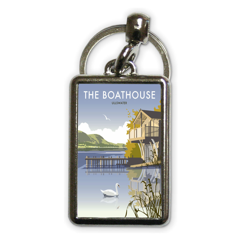 The Boathouse, Ullswater Metal Keyring