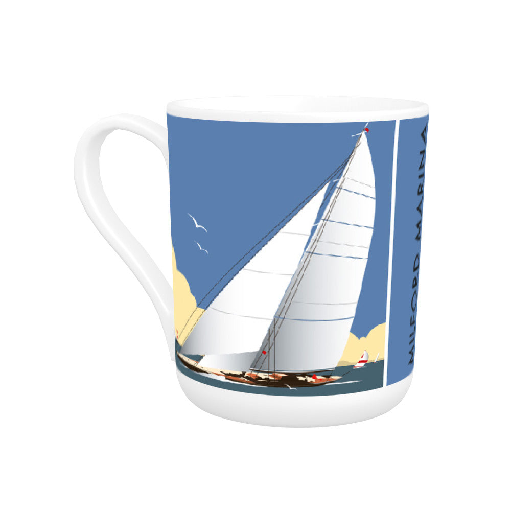 Milford Marina, South wales Bone China Mug