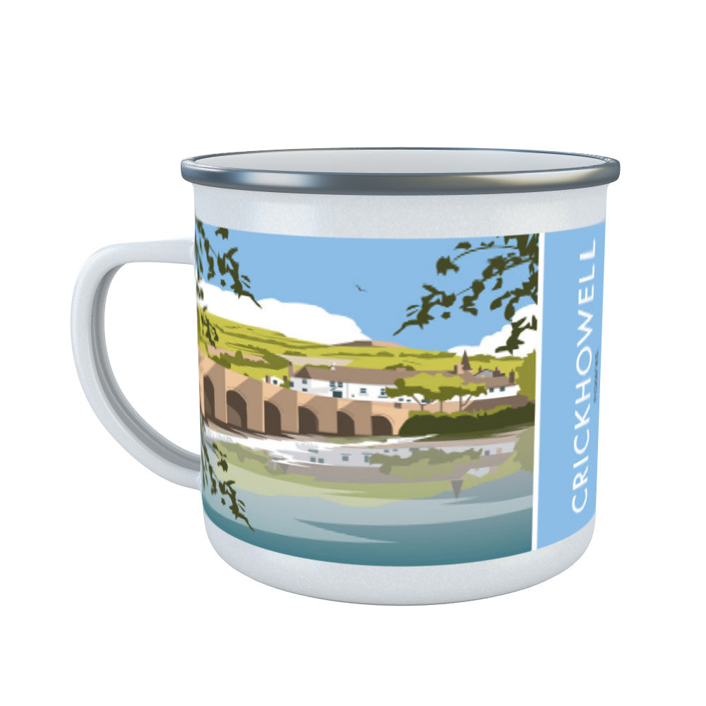 Crickhowell, South Wales Enamel Mug