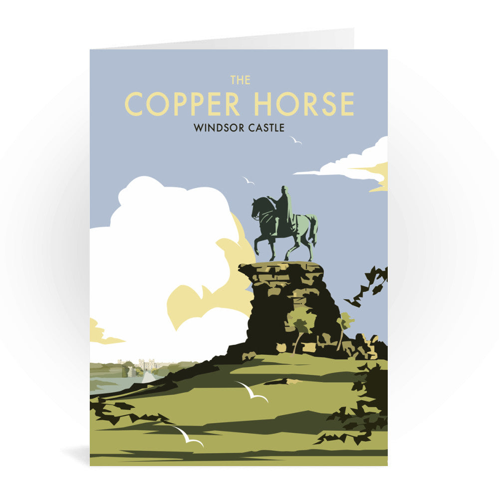 The Copper Horse, Windsor Castle Greeting Card 7x5