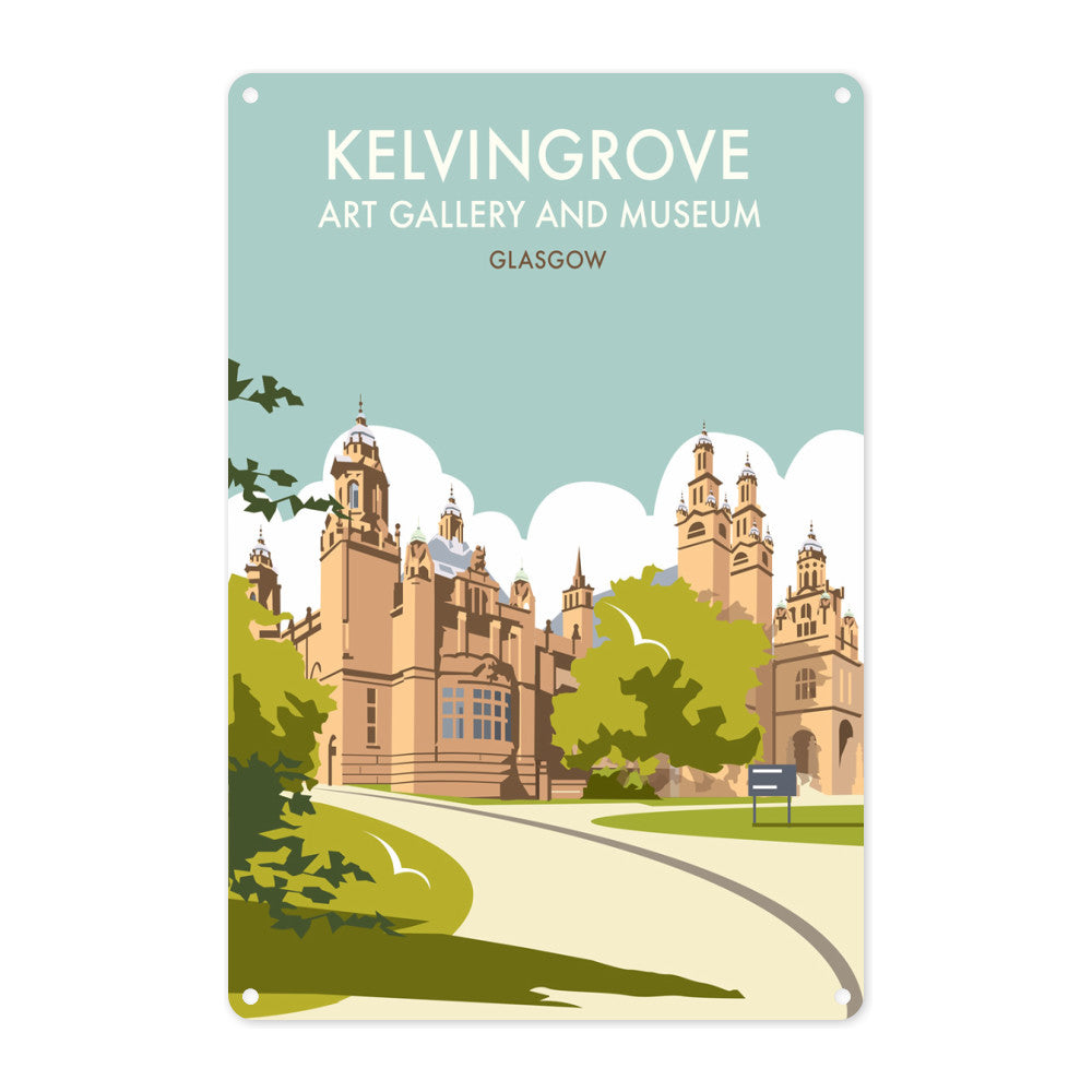 Kelvingrove Art Gallery, Glasgow Metal Sign