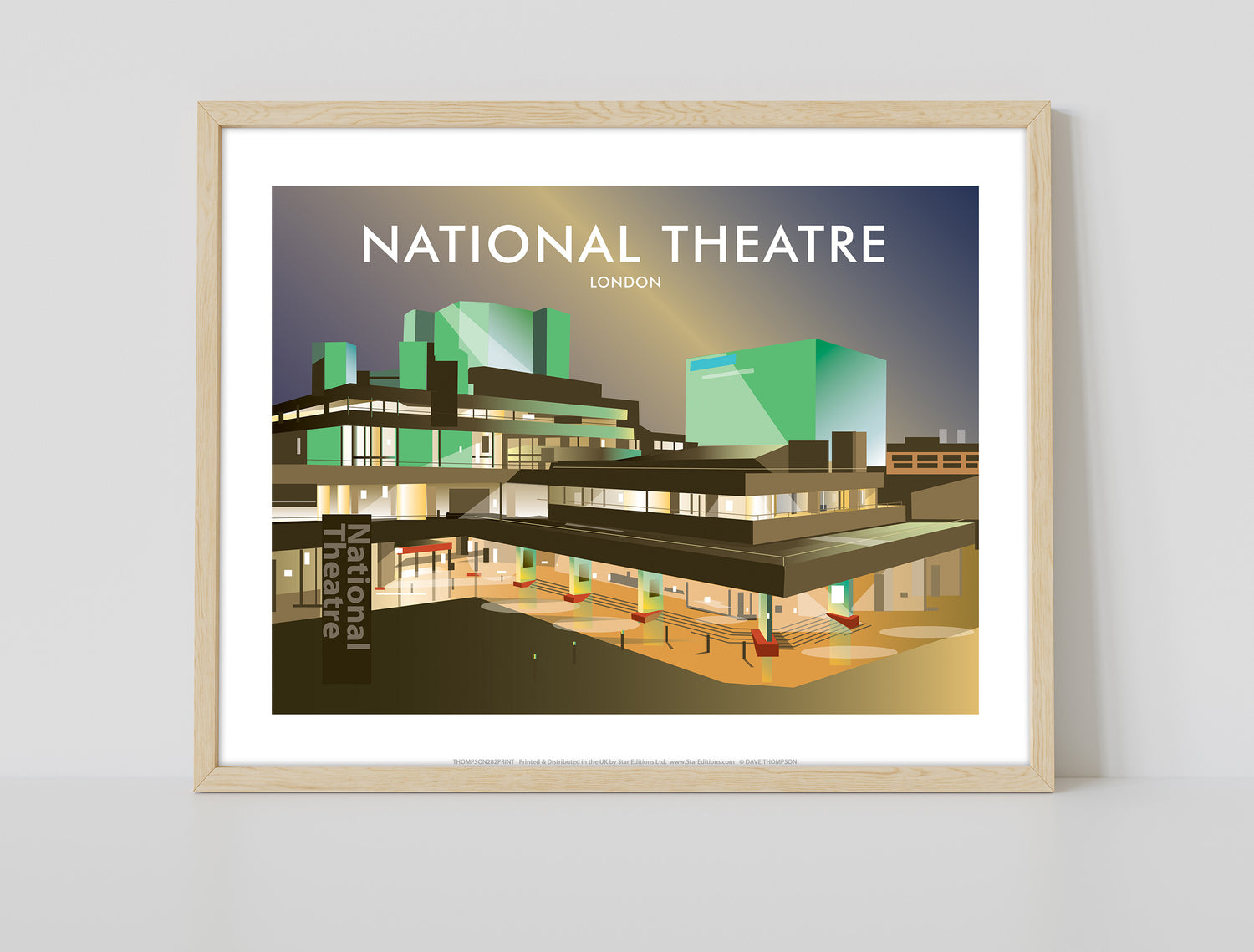 The National Theatre, London - Art Print