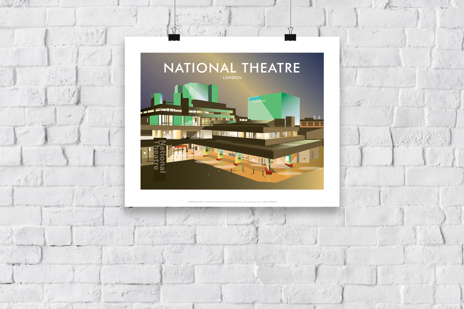 The National Theatre, London - Art Print