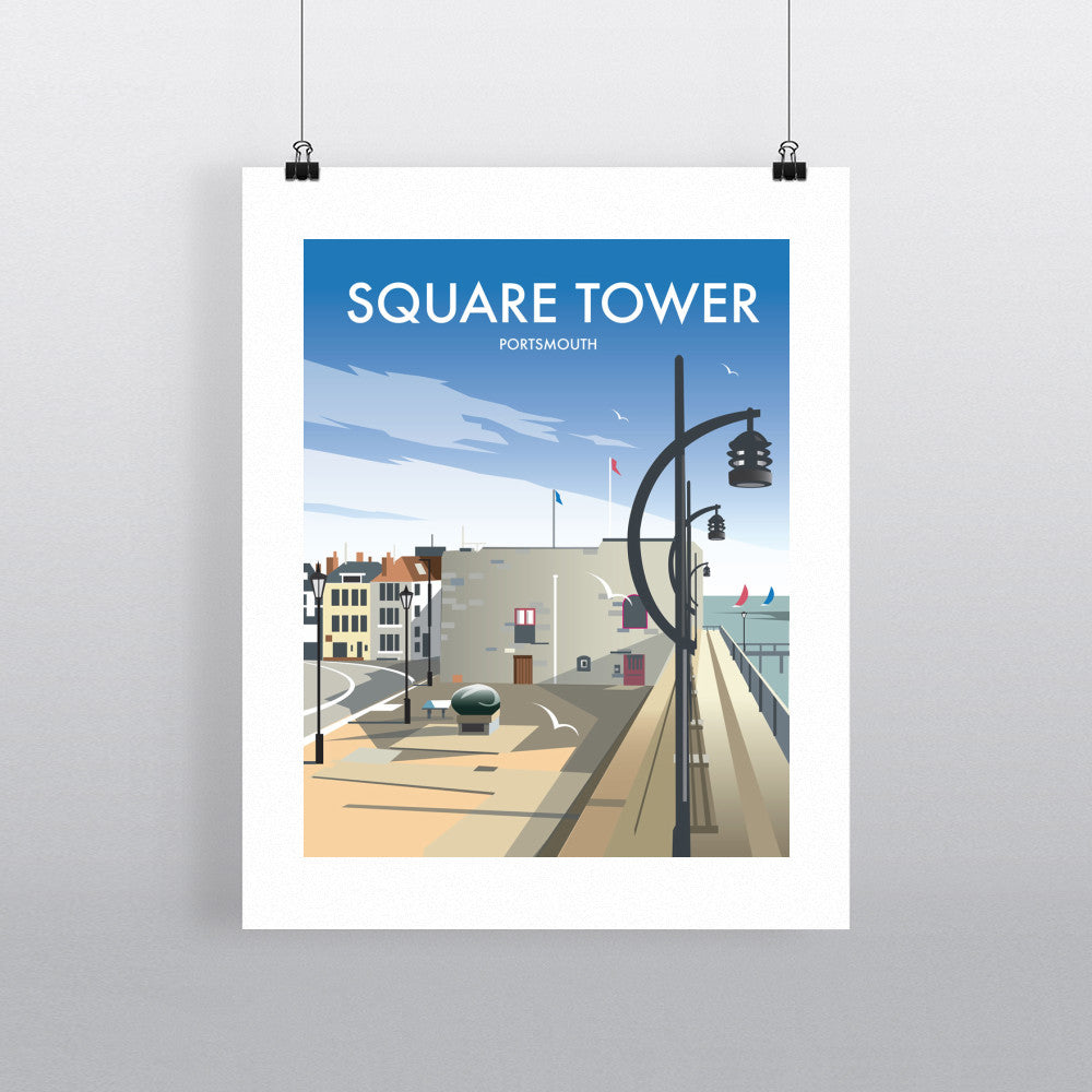 Square Tower, Portsmouth - Art Print