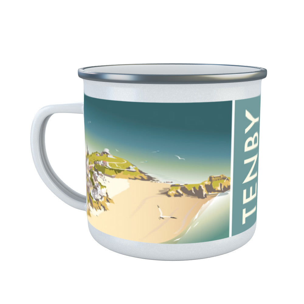 Tenby, South Wales Enamel Mug