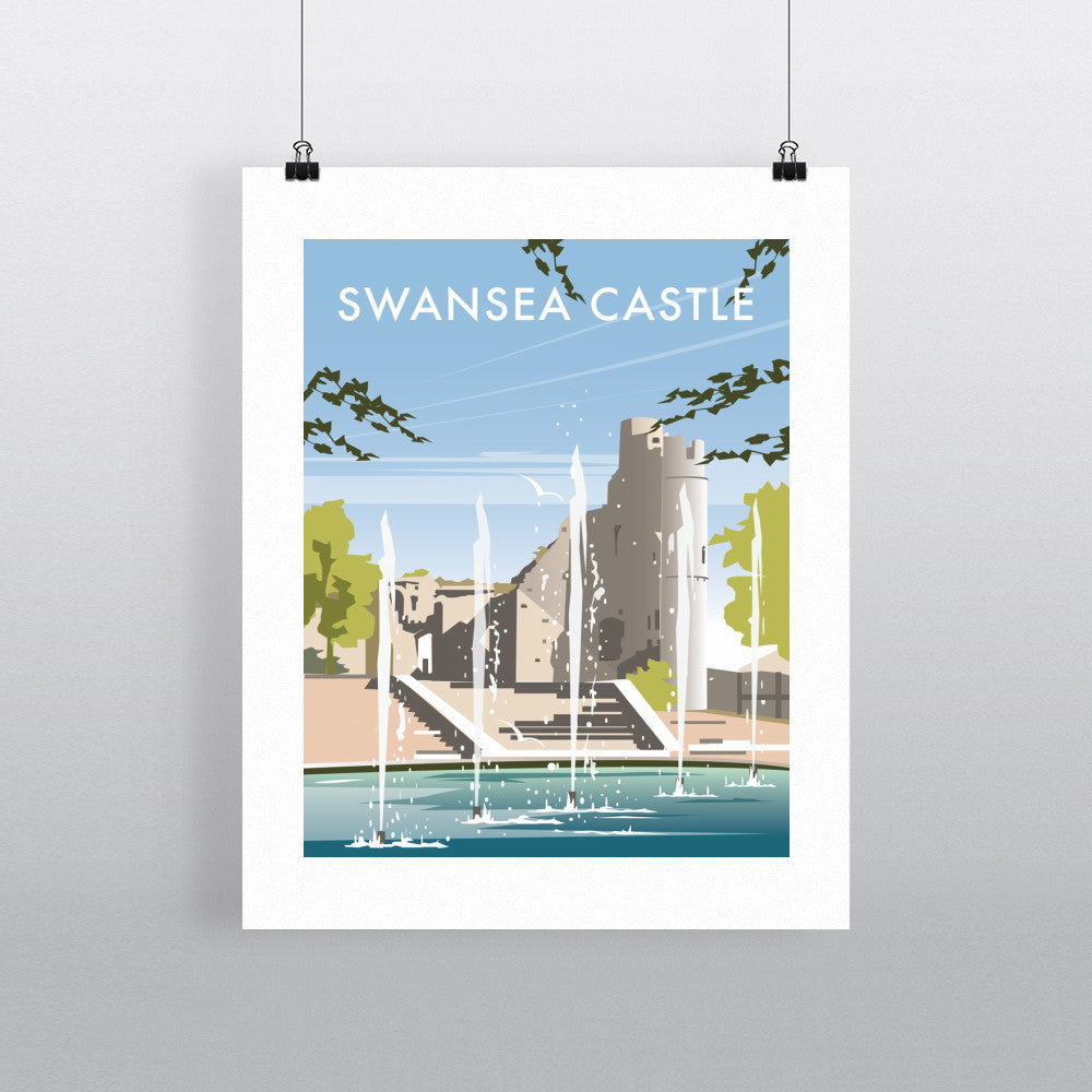 Swansea Castle, South Wales - Art Print