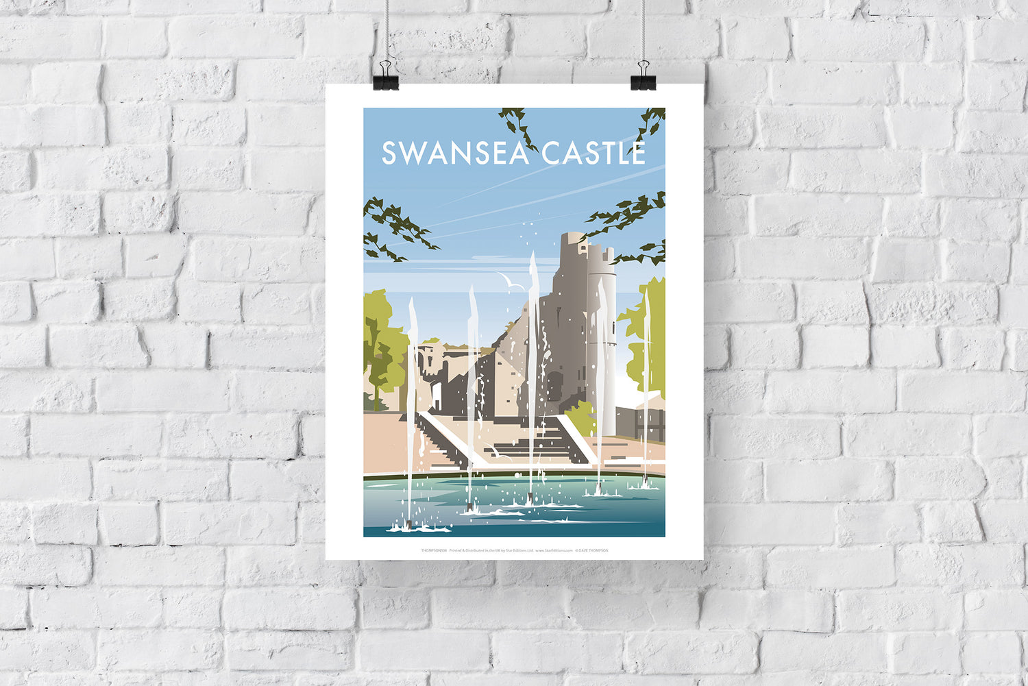 Swansea Castle, South Wales - Art Print