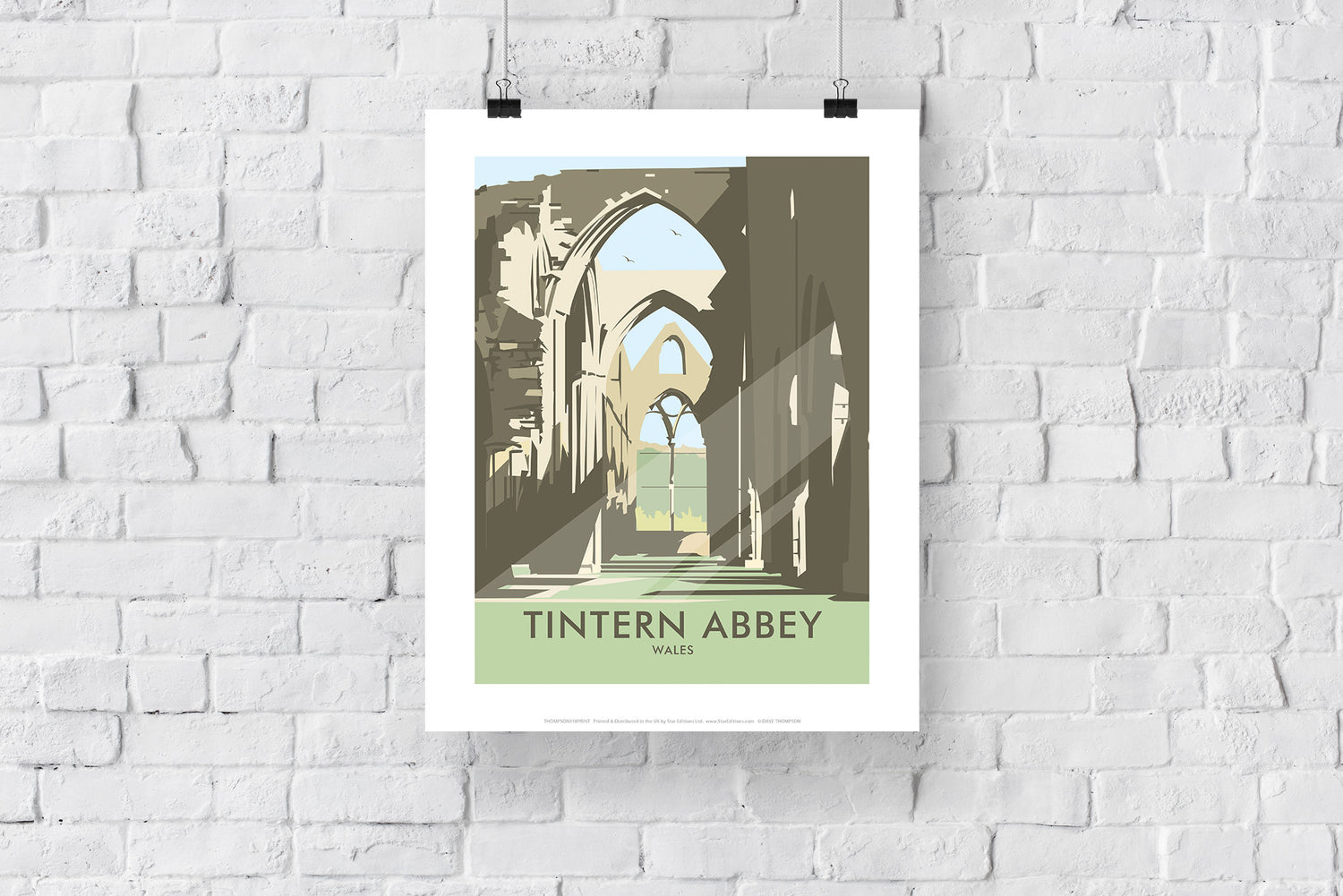 Tintern Abbey, South Wales - Art Print